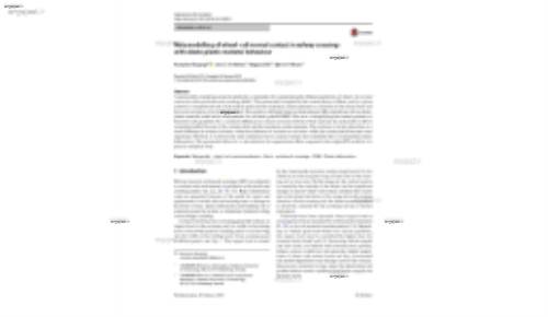 Metamodelling of wheel–rail normal contact in railway crossings with elasto‑plastic material behaviour